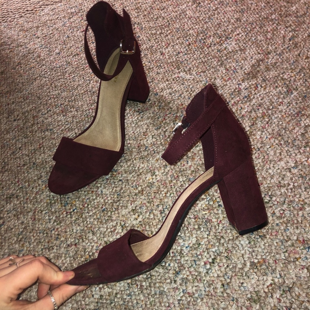 Maroon heels